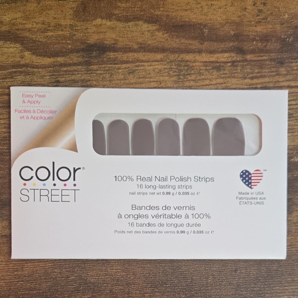 Color Street Sleek Gray Nail Strips